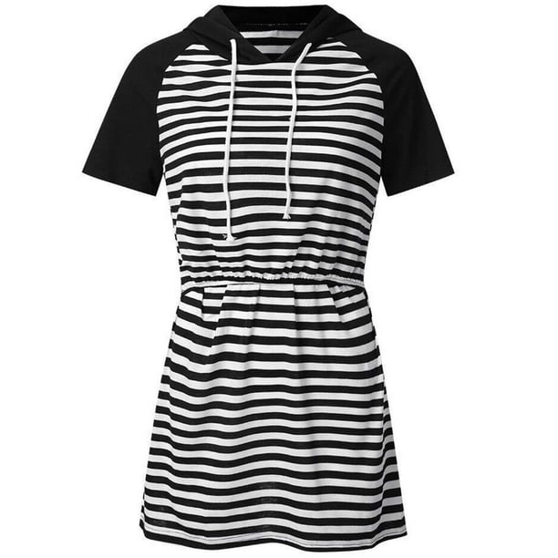 Ropa de Mujer Embarazada Camiseta de Manga Corta Ropa de Lactancia Con Capucha Odeerbi ODB123050