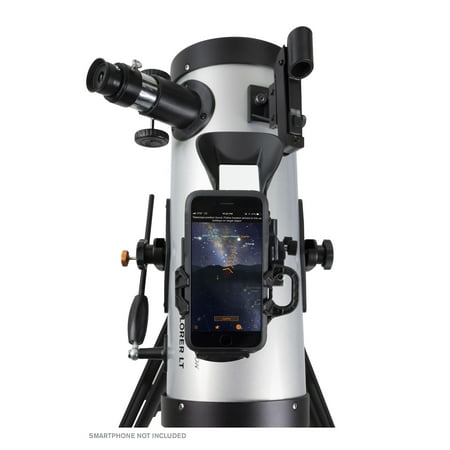 Celestron - Starsense Explorer LT 114AZ Telescope App-Enabled Newtonian Reflector Telescope - Silver/Black