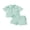 Green, variant on Toddler Baby Boy Little Brother Outfit Infant Baby Boy Summer Clothes Little Bro Letter Embroidery Pocket Collar Short Sleeve Button Down Shirts Elastic Waist Shorts 2Pcs Clothes Set