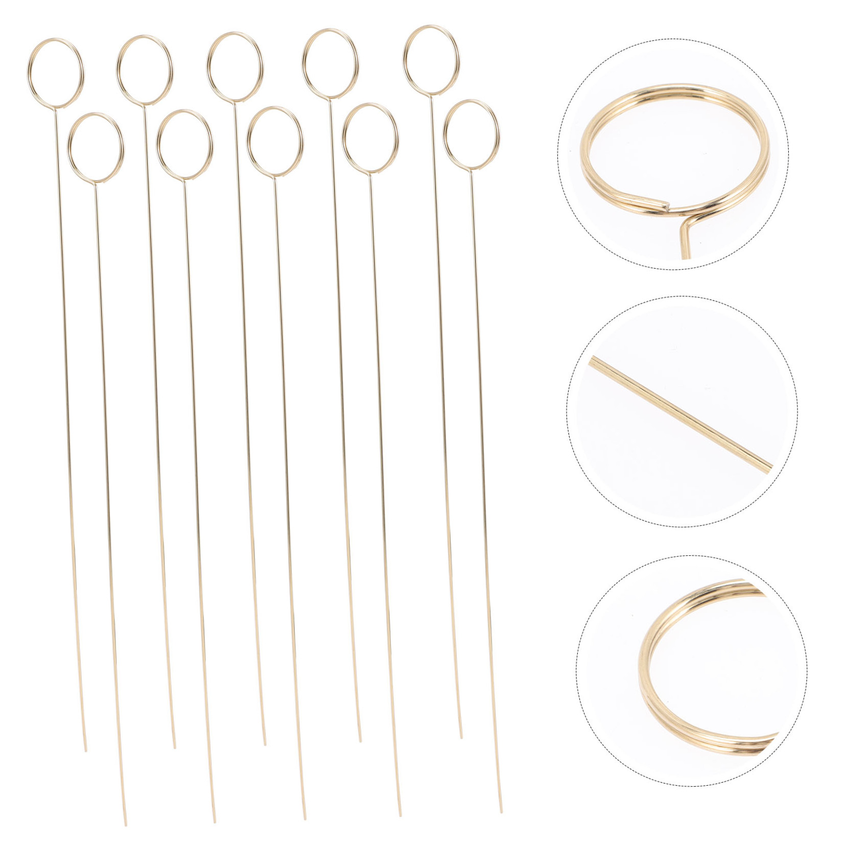 ETHZZLE 60pcs Metal Card Clip Round Photo Clip Iron Note Insertion Valentine's Day
