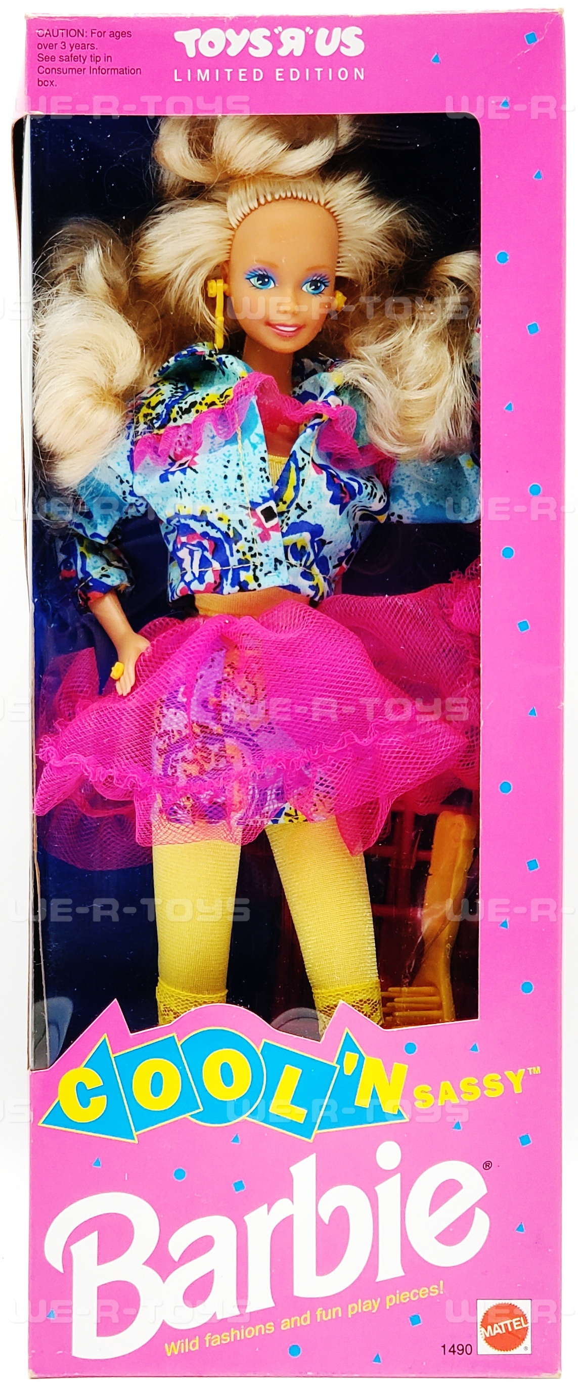バービー　SASSY Cool 'n Sassy Barbie Doll No. 1490 Mattel 1992 Toys R Us