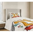 thumbnail image 4 of Ambesonne Colorful Quilted Bedspread Set 2 Pcs, Digital 21 Birthday, Twin Size, Multicolor, 4 of 6