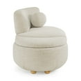 thumbnail image 6 of Better Homes & Gardens Juliet Modern Boucle Chaise & Storage Ottoman, Pearl, 6 of 14
