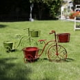 thumbnail image 3 of Tricycle Plant Stand Bicycle Planter, Iron Plant Stand Flower Pot Cart Holder Indoor Outdoor Home Garden Patio Decor, 27.5" x 9.8" x 18.5", 3 of 5
