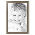 thumbnail image 2 of ArtToFrames 18" x 27" Aged White Gold Picture Frame, 18x27 inch Silver Wood Poster Frame (WOM-2036),  Pack, 2 of 7
