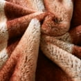 thumbnail image 2 of Home Soft Things DO-IT-YOURSELF Tip Printing Light Faux Fur Bedrest Pillow - Meru Strip Umber - 20" x 18" x 17", 2 of 7