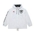 thumbnail image 4 of Men's Mitchell & Ness  White Oakland Raiders Vintage Logo Coaches Full-Snap Hoodie Jacket, 4 of 7