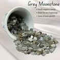 thumbnail image 4 of Grey Moonstone Crystal Chips - Healing Crystals Tumbled Chips Gemstone Beads (1000+ Carat, Drilled), 4 of 5