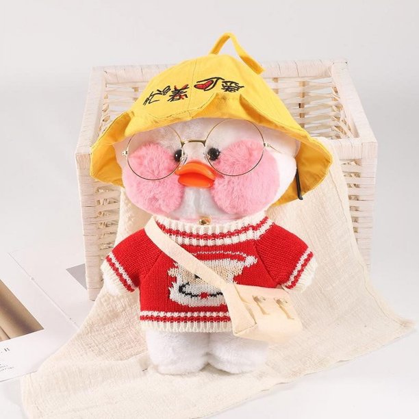 Lovely 20cm 30cm Lalafanfan Duck Kawaii Cute Mini Cafe Stuffed animal Yellow Plush Toy DuduDuck For Christmas Gift