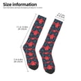 thumbnail image 5 of Balery Rose Flowers Printed Novelty Socks Men's Women's Crew Socks Sports Socks Knee High Socks Cotton Socks Quirky and Cool Socks, 5 of 9