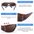 thumbnail image 4 of Gafas de Sol Polarizadas IGnaef UV400 para usar sobre anteojos Unisex, 4 of 6