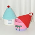 thumbnail image 7 of Ctnporpo House Shape Cotton Rope Woven Storage Basket With Lid Large Capacity Cute Bedroom Storage Toy Baskets Storages Charming Home Bin Toy Organizer Basket, 7 of 7