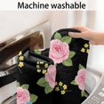 thumbnail image 5 of Pioneer Flower Floral Print Pattern Bathroom Rugs Mat, Non Slip Microfiber Bathroom Rug with Rubber Backing, Soft Mats for Bathroom Floor Tub Shower, 17"x27", 5 of 5