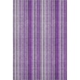thumbnail image 2 of Addison Rugs Mayfield Washable Transitional Stripes Purple Rectangle Rug, 9' x 12', 2 of 6