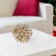 thumbnail image 2 of Wood Carved Snowflake Décor - Set of 2, 2 of 4