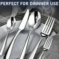 thumbnail image 4 of Flatware Set for 8, 40 Piece Heavy Duty Stainless Steel Utensils Cutlery Set Including Steak Knife Fork and Spoon, Dishwasher Safe, Gift Package for Wedding Housewarming, 4 of 10