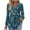 Dark Blue, variant on Women's 2025 Fall Pleated V-Neck Blouse Maple Leaf Season Versatility Ice Rink To Office Transition Button Down Shirt Loose Fit Casual Top Long Sleeve Breathable Poly-Cotton Sky Blue L