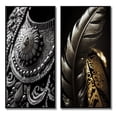thumbnail image 2 of Designart "Silver Boho Chic Accessories Collection I" Fashion Framed Wall Art Set Of 2 - Glam Grey Frame Gallery Set For Office Decor, 2 of 6