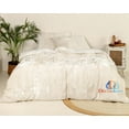 thumbnail image 2 of DecorAvenue Ultra-Luxe Velvet Duvet Cover, Boho Bedding UO Comforter Donna Cover, White Color Duvet Set, Velvet Bedding 3 Pc Set with Zip Closure, Full Double Size 80" x 90" Inches, 2 of 5