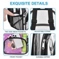 thumbnail image 3 of Mochila transparente Busiuw para eventos de estadio de 30 x 30 x 15 cm con bolsillo, 3 of 7