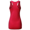 thumbnail image 3 of A2Y Women's Basic Solid Soft Cotton Scoop Neck Racer-Back Tank Top, 3 of 6