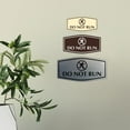 thumbnail image 3 of Signs ByLITA Fancy Do Not Run Sign (Ivory/Dark Brown) - Small, 3 of 8