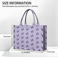 thumbnail image 3 of Large Capacity Tote Bag,Purple Boston Terrier Puppy Handbag Fashion Luxury Tote Bag,15.7"x13"x 5.1" Inches,Laptop Compatible, 3 of 6