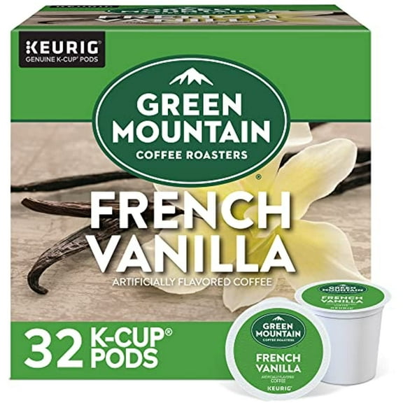 Green Mountain Coffee Roasters French Vanilla Coffee, Keurig Single-Serve K-Cup Pods, Light Roast, 32 Count
