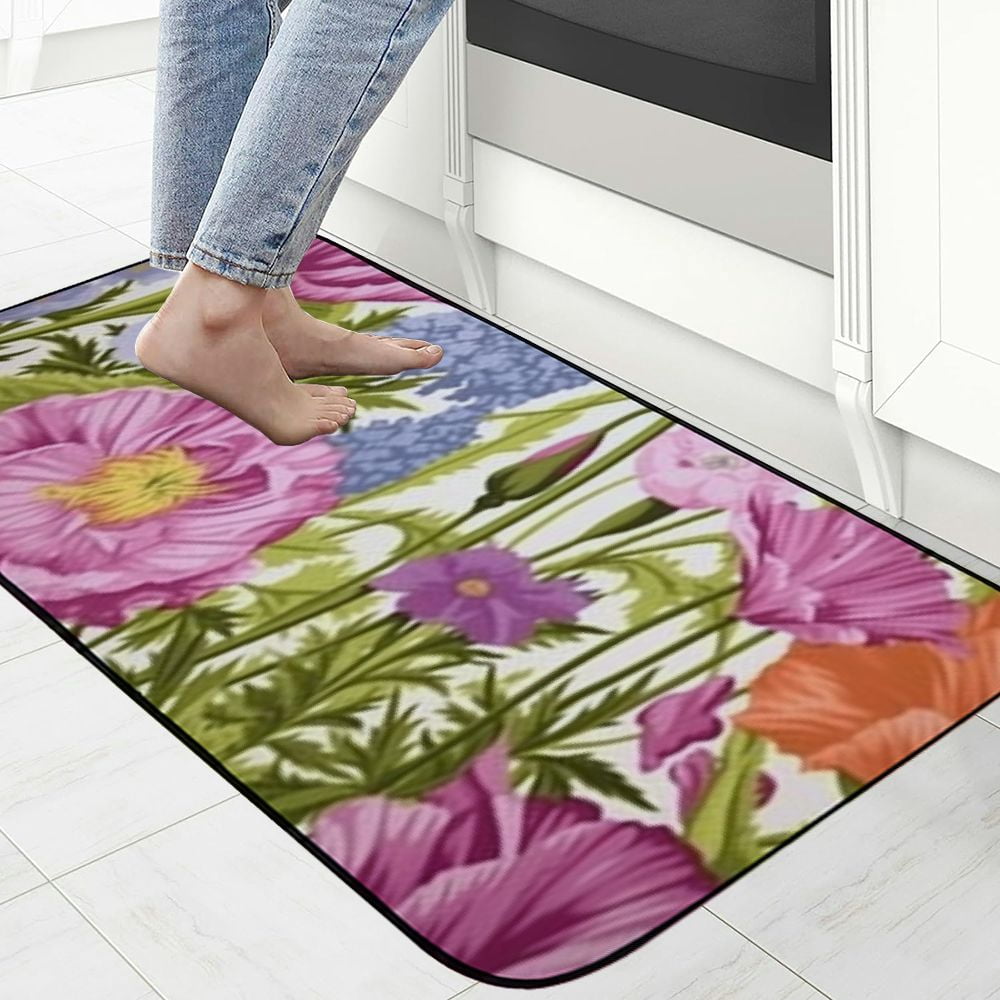 PHYHOO Decorative Door Mat, Door Mat with Non-Slip Rubber Backing, Easy Cleaning, Traps Dirt, Rug for Entry, Patio, Garage 19.68*47.24 in