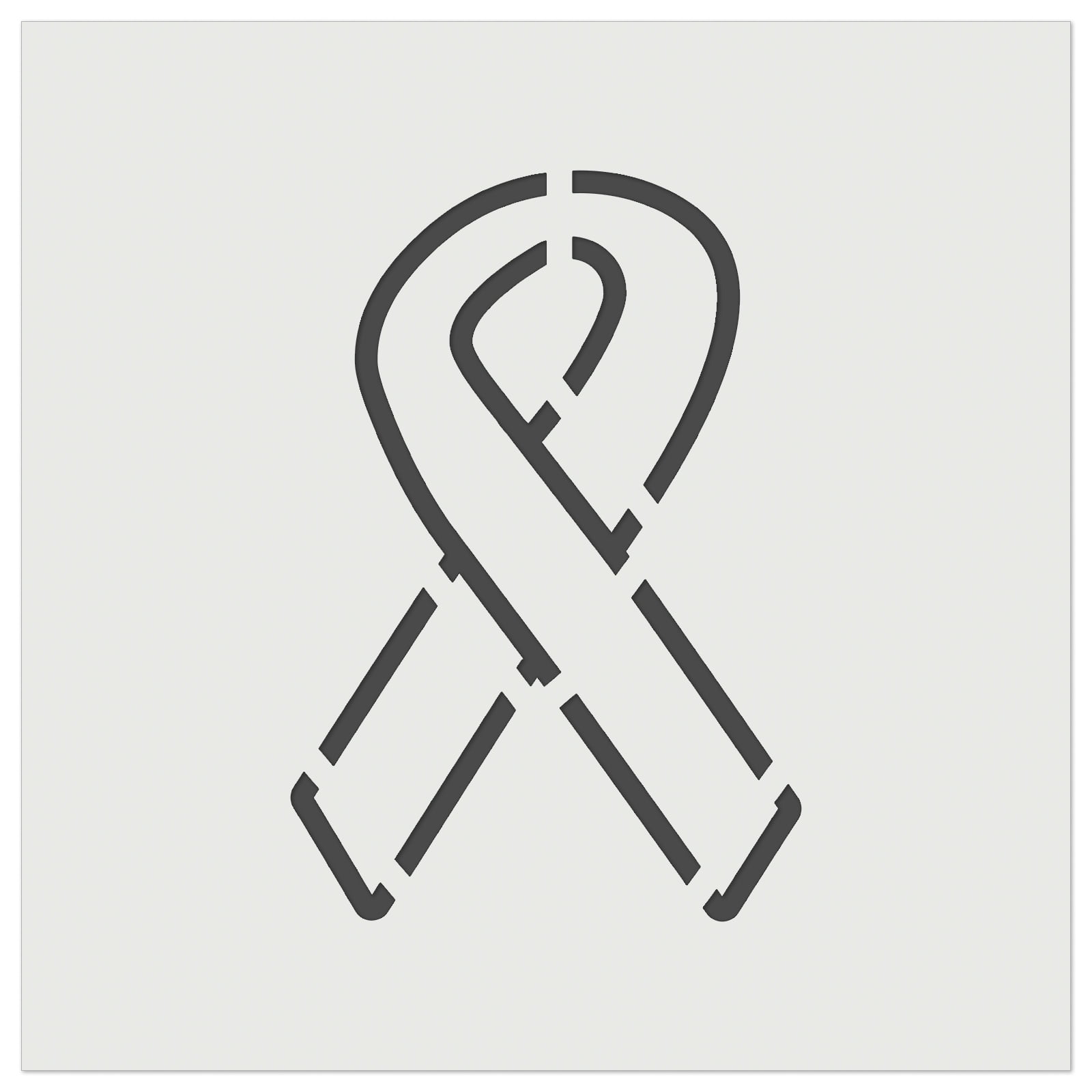 Awareness Ribbon Outline Diy Cookie Wall Craft Stencil 11 5 Inch Walmart Com Walmart Com