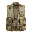 thumbnail image 1 of Chaleco de malla múltiples bolsillos para hombre Chaleco de chaqueta con cremallera al aire libre de viaje 2XL Sunnimix Chaleco de pesca, 1 of 5