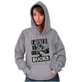 thumbnail image 3 of Hunter Funny Earned a Few Bucks Unisex Plus Size Hoodie Brisco Brands 4X, 3 of 6
