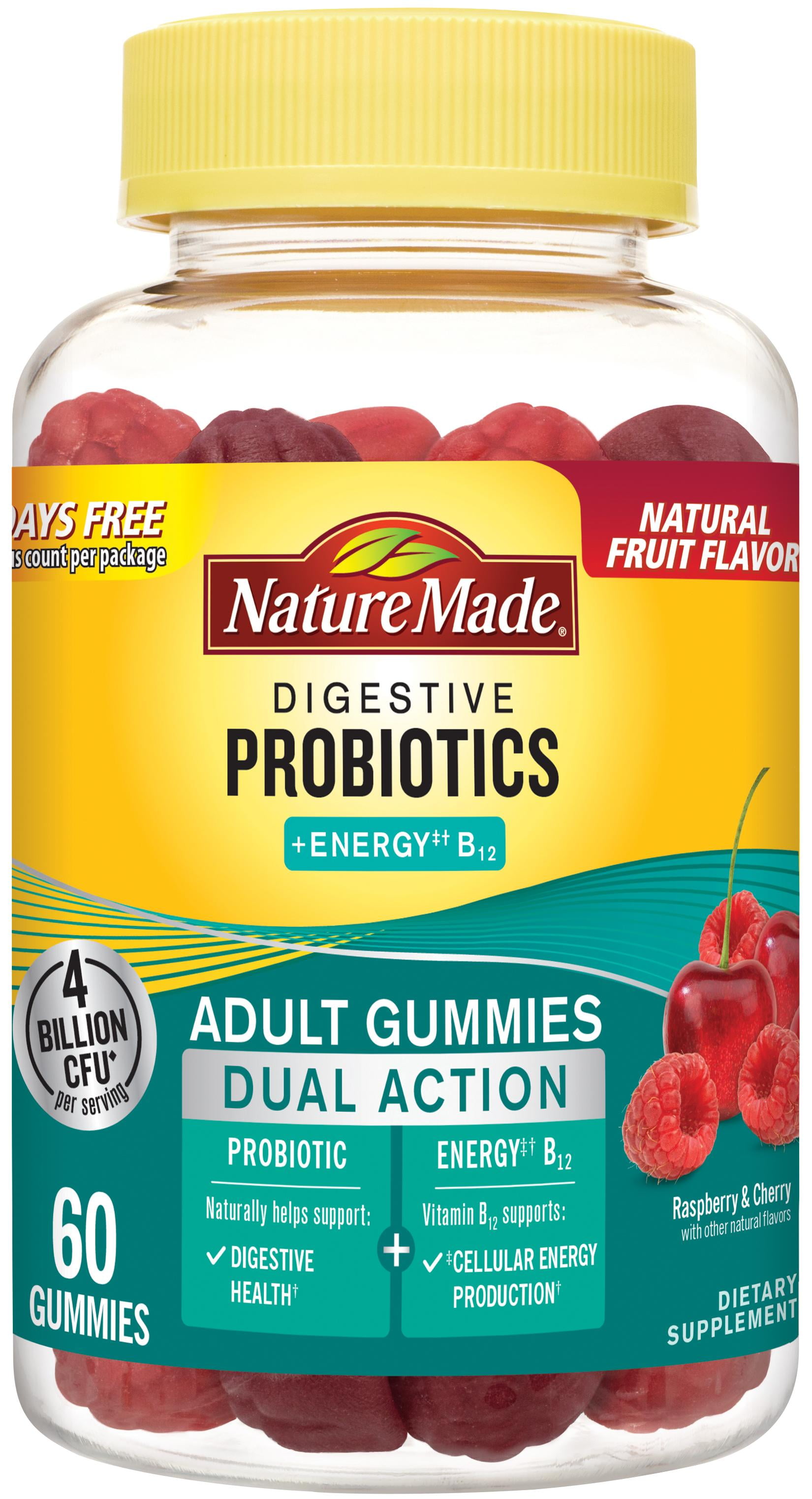 Nature Made Digestive Probiotics Gummies, Raspberry - Walmart.com