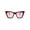 Leopard Pink, variant on Womens Mod Style Large Square Cat Eye Hipster Plastic Sunglasses All Black