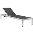 thumbnail image 3 of Modern Contemporary Urban Design Outdoor Patio Balcony Chaise Lounge Chair, Beige, Metal Aluminum, 3 of 5