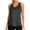 Dark Gray, variant on Women's Racerback Mesh Yoga Tank Top - Polyester/Spandex, Workout Clothes - US Sizes 4-12
