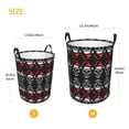thumbnail image 3 of Balery Skull santa hat Cesta de ropa redonda con asas, impermeable, independiente, para ropa, juguetes, dormitorio y familia-Small, 3 of 6