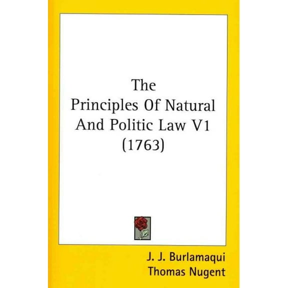Principles Of Natural And Politic Law
