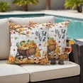 thumbnail image 5 of It's Fall Yall Pillow Covers 2 Pack Thanksgiving Gnome Pumpkin Leaf Grey Plaid Pillowcase Waterproof Outdoor Throw Pillow Cover for Patio Garden Square Cushion 24”x24”, 5 of 9