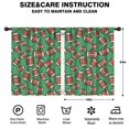 thumbnail image 2 of Kid Curtains,Football Icon Green Pattern Kid Insulated Curtains Set Of 2,Bedroom Essentials,Toddler Room Decor 42"x54", 2 of 5
