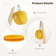 thumbnail image 3 of 24Pcs Softball Keychain& Wristlets Set with Wooden Bat & Souvenirs Bracelets for Girls Boys School Sports Team Party, 3 of 5