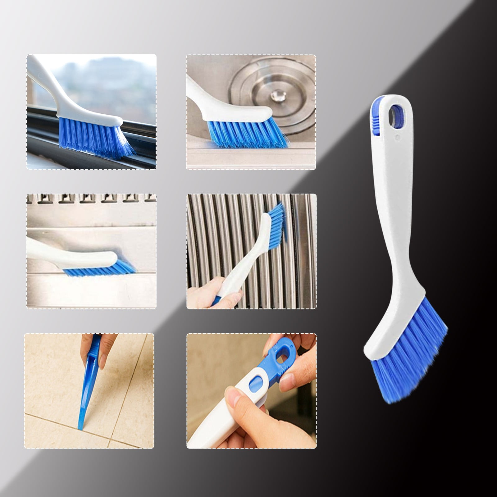 4 Pieces Cleaning Brush Small Scrub Brush for Cleaning Bottle Sink Kitchen  Brush, Edge Corner Grout Bathroom Cleaning Brushes, Sliding Door or Window