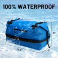 thumbnail image 2 of Bolsa de viaje MIER Waterproof Rolltop 80L Azul, 2 of 8