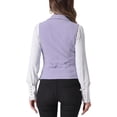 thumbnail image 4 of INSPIRE CHIC Women's Suit Vest Double Breasted Business Lapel Dressy Waistcoat Vest XS Light Purple, 4 of 7