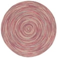 thumbnail image 2 of SAFAVIEH Braided Leilah Abstract Cotton Reversible Area Rug, Light Blue/Rust, 4' x 4' Round, 2 of 7