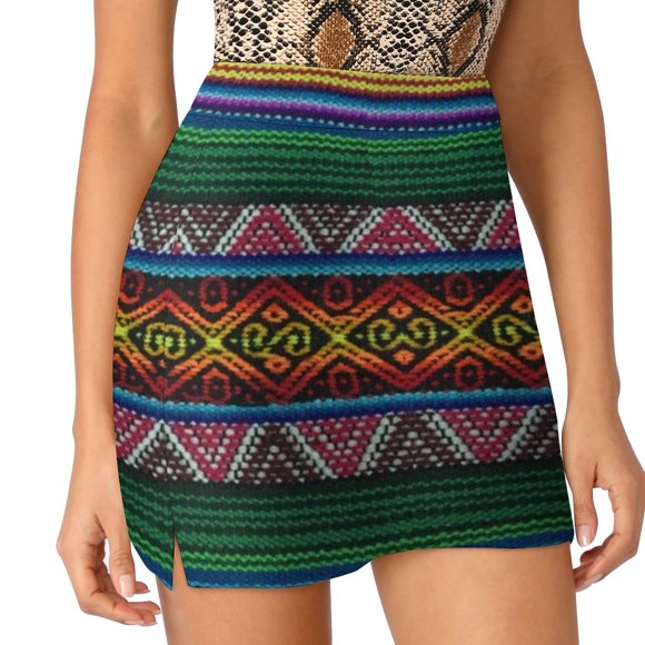 Peruvian textile pattern Light Proof Trouser Skirt Woman short skirt mini skirt for women