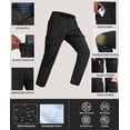 thumbnail image 5 of Lavenicole Work Pants for Men Stretch Cargo Pants Water Resistant Outdoors Trousers with 9 Pockets( No Belt ), 5 of 7