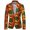 Yellow, variant on XMMSWDLA Mens Plus Top African Ethnic Colorful Floral Style Characteristic Printed Singlebreasted Casual Suit