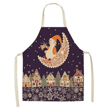 

Labakihah aprons Christmas Decoration Cotton And Linen Apron Kitchen Aprons Dinner Party Apron