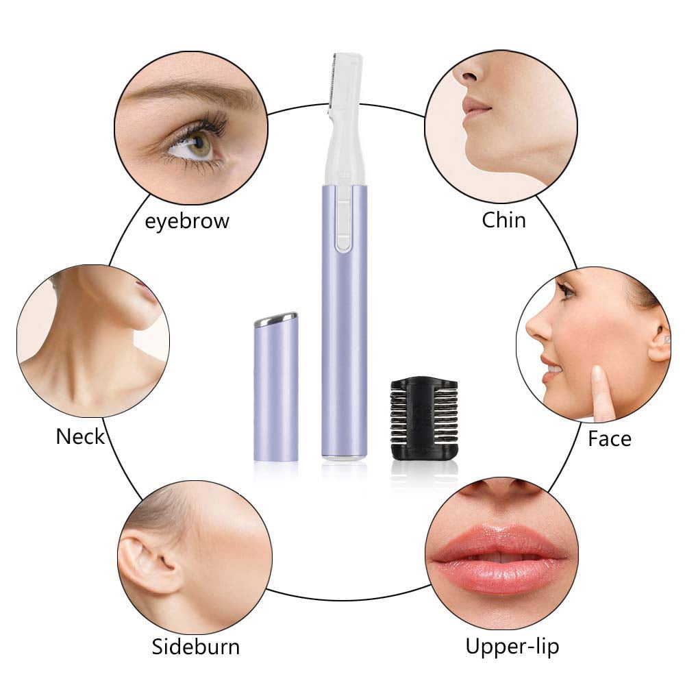 Women Eyebrow Precision Trimmer Lady Facial Peach Fuzz Shaver